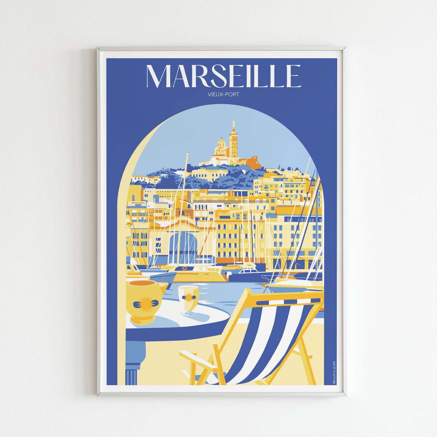 Affiche Marseille Vieux-port